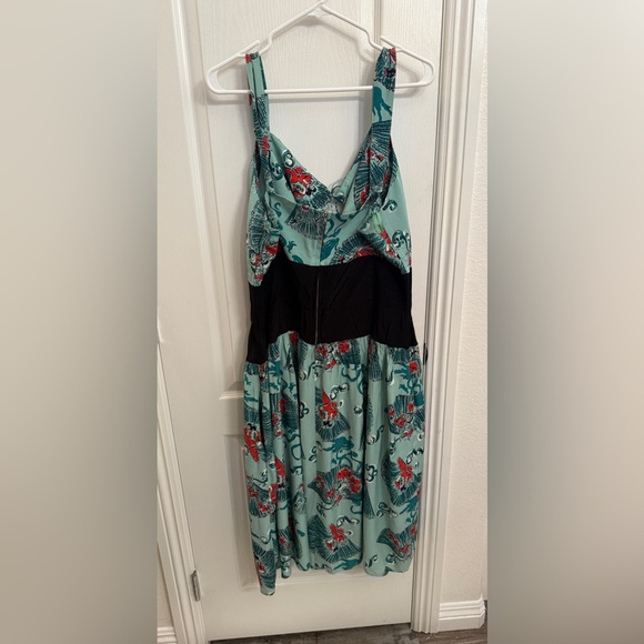 Trashy Diva Teal and Black Dress - Picture 2 of 5